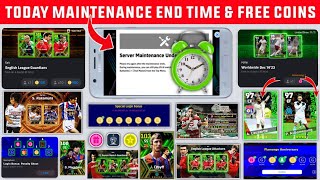 Maintenance End Time Today In eFootball 2024 Mobile  Pes Server Maintenance  Maintenance End Time [upl. by Yebloc284]