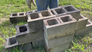 How to Build a Simple Concrete Block PilasterButtress [upl. by Shear]