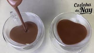 CHOCOLATE QUENTE SUPER CREMOSO SEM CREME DE LEITE Cozinha da Nay [upl. by Corell]