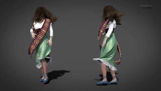 dForce Dynamic Dress and Hair Experiment 5 [upl. by Krutz]