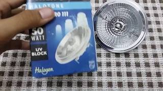 Philips alu line pro III uv block halogen 50W [upl. by Madid]