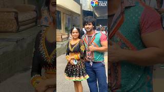 Shoaib Ibrahim POSES with Manisha Rani outside Jhalak Dikhhla Jaa set shorts shoaibibrahim [upl. by Tenay]