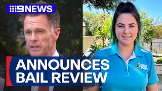 NSW premier announces bail laws review after Forbes mum’s death  9 News Australia [upl. by Chessa]