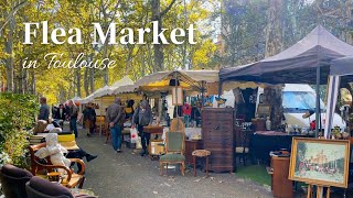 Flea Market in France  Antique furniture and Decorations Antique tableware  Shop with me ♪ [upl. by Effy846]