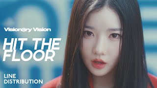 TripleS Visionary Vision — Hit The Floor  Line Distribution [upl. by Siravrat593]