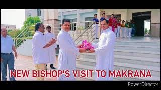 A short visit of our new Bishop Rev Joseph Kallarckal at St Anselm s School Makrana [upl. by Han487]