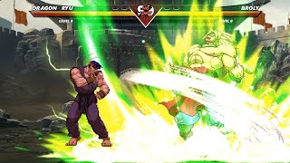 Dragon Ryu vs Broly  High Awesome Level Fight [upl. by Fifine]