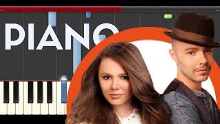 Jesse y Joy Mañana es Too Late j Balvin Piano Cover Midi tutorial Sheet app Karaoke [upl. by Aisad]