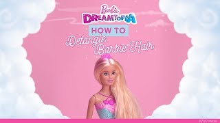 How to Detangle Barbies Hair  Dreamtopia  Barbie [upl. by Brinn]