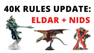 40K Rules Update  Eldar and Tyranids Changes in the Imperial Armour Compendium [upl. by Hailahk603]