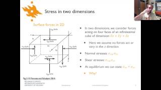 Geodynamics  Lecture 33 Stresses in 2D [upl. by Durward]