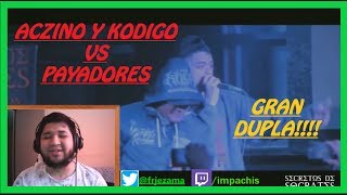 Aczino y Kodigo vs Payadores  Resumen secreto de socrates  Reacción [upl. by Saidnac]