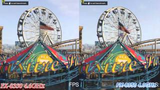 GTA 5 AMD FX 8350 Overclock 46GHz VS Stock 40GHz Benchmark [upl. by Haswell777]