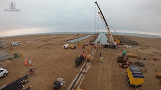 Subsea Pipeline Installation Surface Tow [upl. by Latricia]