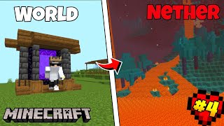 I 🤩 Build infinate Nether Portal In Minecraft  Mcpe 121 Survival Series  S2Ep4 ll 🔥 [upl. by Bouchard]