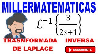 Transformada inversa de laplace  Ejemplo 6  Millermatematicas [upl. by Nylatsyrc]