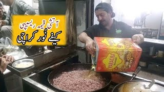 Famous Aatishi Qeema Recipe کراچی کا مشہور آتشی قیمہ ریسیپی CAFE NOOR PIB COLONY KARACHITahir me [upl. by Kolnos]