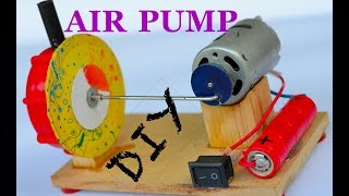 How to make an Air Pump out of DC Motor [upl. by Idnym]