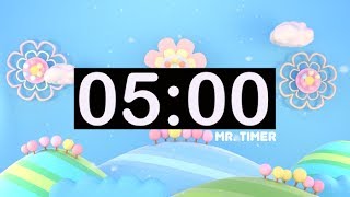 5 Minute Countdown Timer with Music For Kids [upl. by Nedda434]