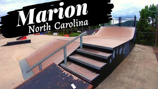 Marion NC Skatepark  The McDowell County Recreation Center  2020 Review amp VLOG [upl. by Hpseoj49]