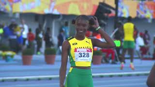 CARIFTA50 400m U17 Girls Final  SportsMax TV [upl. by Reta]