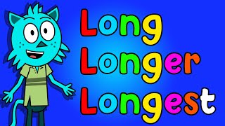 📏 Long Longer Longest Compare Lengths Kindergarten Lessons Educational Video for Kids 🎓 [upl. by Aura764]