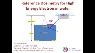 Dosimetry Electron Beam Reference Dosimetry by Mr Talat from Australia [upl. by Wiltsey]