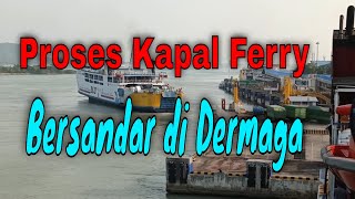 Proses Kapal Ferry Kumala Akan Merapat di Dermaga Pelabuhan Bakauheni Lampung [upl. by Apicella]