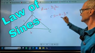 Deriving the Law of Sines from Area of a Triangle [upl. by Lennahc]