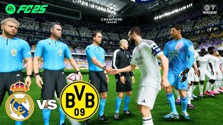 FC25 Real Madrid vs Borussia Dortmund champions league group stage Mbappe [upl. by Helenka76]