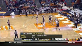 Notre Dame Womens Basketball Highlights Tennessee [upl. by Amo]