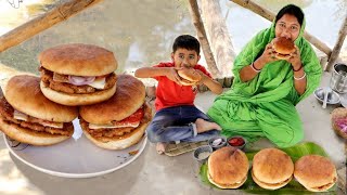 খুব কমখরচে একদম সহজে বাড়িতেই তৈরি করুন দোকানের মতো চিকেন বার্গার রেসিপি😳simple chicken burger recipe [upl. by Johannes]