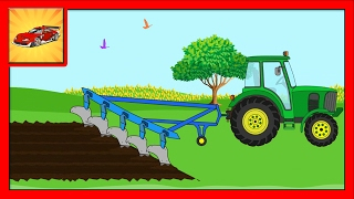 Desene Animate pentru Copii Tractorul la Ferma [upl. by Ellenehc]