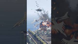 Today Iranian F15 Take Down Lots Of Cluster Bombs On Isreali Navy Aircraft Carrier Gta5 [upl. by Neraj]