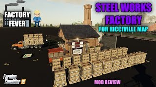 Placeable Steel Works Factory quotRiccivillequot Mod Review [upl. by Blank913]