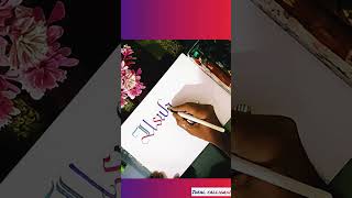 name uswah yt shortfeed ytshorts CalligrapherAshu [upl. by Ayala]