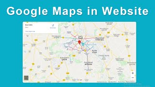 Google Maps use in Website using HTML and CSS  Google Map add in Website [upl. by Mays]