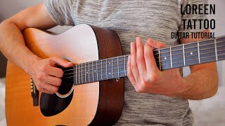 Loreen  Tattoo EASY Guitar Tutorial With Chords  Lyrics [upl. by Modnar]