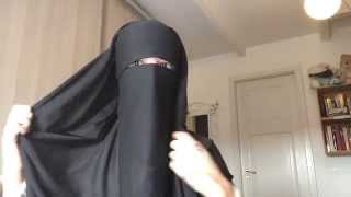 Niqab tutorial with eyebrows covered [upl. by Aldus]