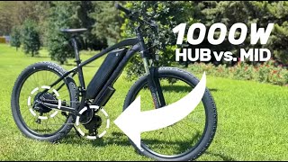 1000W Mid vs Hub Elektrikli Bisiklet Testi [upl. by Zetneuq256]