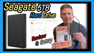 Seagate Portable 5TB External Hard Drive Review and Setup [upl. by Bronk703]