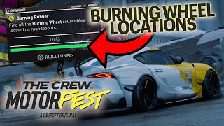 Burning Wheel Location in The Crew Motorfest Find all the Burning Wheel collectibles at roundabouts [upl. by Haldane]