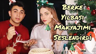 BERKEJUAN YILBAŞI MAKYAJIMI SESLENDİRDİ I Christmas Makeup [upl. by Dickinson171]