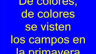 De Colores karaoke [upl. by Tait]