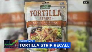 FDA issues recall for tortilla strips from Sugar Foods [upl. by Semadar925]