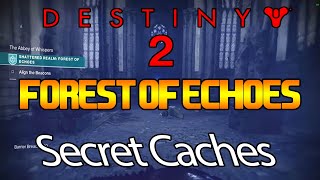 Forest of Echoes  ALL 3 SECRET DATA CACHES  Shattered Realm Destiny2 [upl. by Schacker]