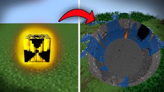 Blew up the most powerful bomb in Minecraft Взорвал самую мощную бомбу в Майнкрафте [upl. by Ahsinom]