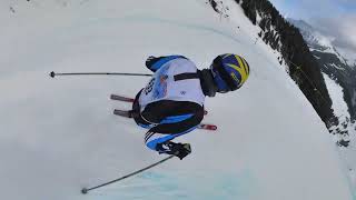 Inferno Rennen 2023 Ski Race  Mürren Switzerland  Insta360 [upl. by Worthy]