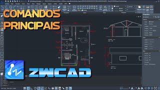 02  ZWCAD 2024  COMANDOS PRINCIPAIS [upl. by Anyale]