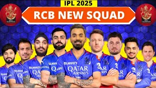 IPL 2025 Royal Challengers Bangalore RCB Full Squad  RCB Team 2025 Players List [upl. by Hagile]